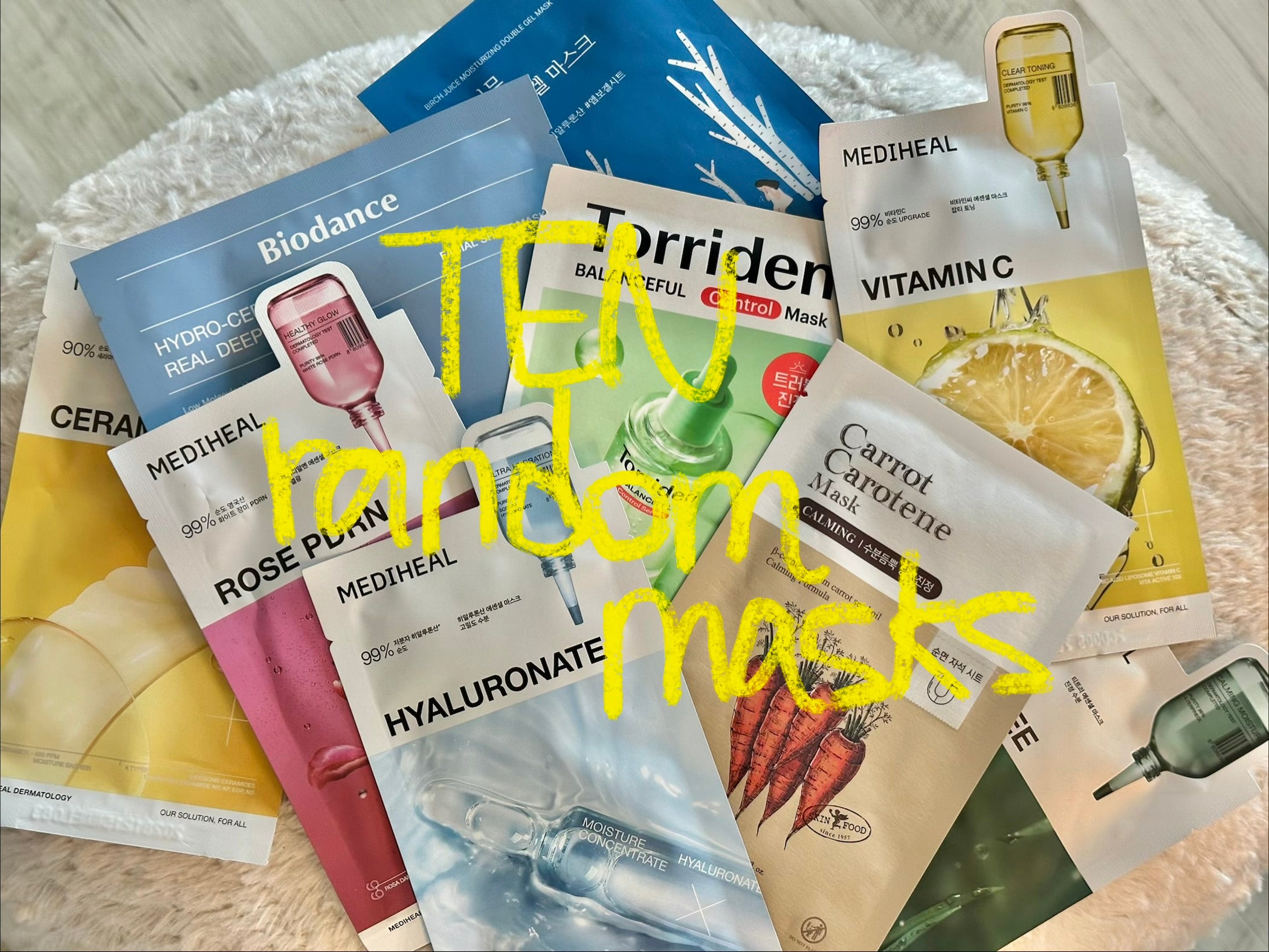 Ten random masks